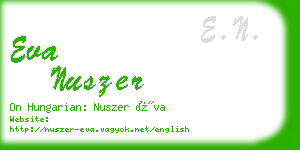 eva nuszer business card